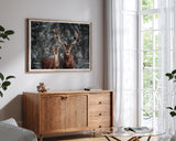 Hirsch-Paar im Winter