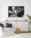 Banksy - Engel mit Totenkopf Death Angel Street Art Graffiti