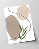 Blätter Vor Abstrakten Formen Iii