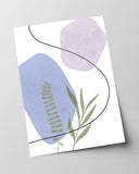 Blätter Vor Abstrakten Formen II