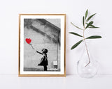 Banksy - Museum-Poster Mädchen Mit Luftballon In Herzform - Street-Art II