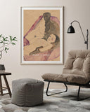 Egon Schiele - Museum-Poster II Zwei Liegende