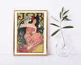 Alfons Mucha - Bohemian woman with black hair