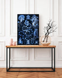 Ernst Haeckel - Kunstformen des Meeres in blau