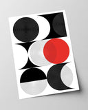 Kreise in verschiedenen Varianten - Rot