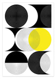 Kreise in verschiedenen Varianten - Gelb
