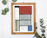 Piet Mondrian - Komposition - Bunte Geometrie