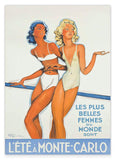 Pierre Fix-Masseau - Art Deco Werbeplakat - Frauen in Monte Carlo