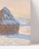 Claude Monet - Heuschober am Morgen, Schneeeffekt (1891)