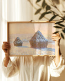 Claude Monet - Heuschober am Morgen, Schneeeffekt (1891)