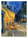 Vincent van Gogh - Nachtcafé/Nachts vor dem Café an der Place du Forum in Arles (1888)