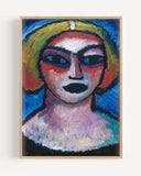Alexej von Jawlensky - Frauenkopf Gemälde Kunstdruck