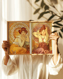 Alfons Mucha - mit zwei Frauen