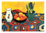 August Macke - Stillleben Still Life Hyacinths Carpet