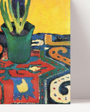 August Macke - Stillleben Still Life Hyacinths Carpet