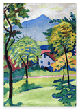August Macke - Tegernsee Landschaft Anagoria