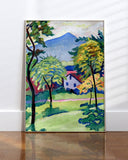 August Macke - Tegernsee Landschaft Anagoria