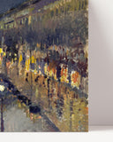 Camille Pissarro - The Boulevard Montmartre at Night