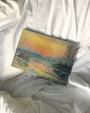 Claude Monet - Sonnenuntergang auf der Seine im Winter