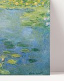 Claude Monet - Seerosen Kunstdruck in Blau- und Grüntönen