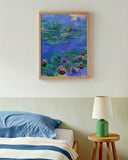 Claude Monet - Rote Seerosen auf blauem Teich