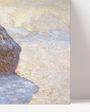 Claude Monet - Heuschober Schneeeffekt