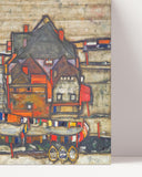 Egon Schiele - Häuser mit bunter Wäsche