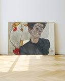 Egon Schiele - Selbstportrait mit Physalis