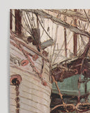 Egon Schiele - Segelschiffe im wellenbewegtem Wasser (Der Hafen von Triest)