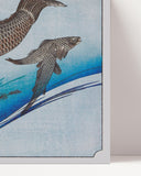 Utagawa Kuniyoshi - Drei Karpfenfische im Wasser