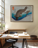 Utagawa Kuniyoshi - Drei Karpfenfische im Wasser