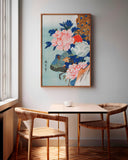 Utagawa Kuniyoshi - Japanischer Pfau mit Pfingstrosen