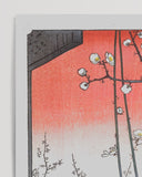 Utagawa Kuniyoshi - Pflaumenbaumgarten in der Nähe des Kameido-Schreins