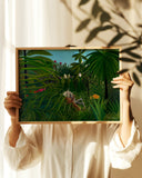 Henri Rousseau - Jaguar attackiert ein Pferd