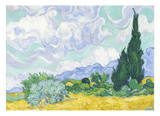 Vincent van Gogh - Weizenfeld mit Zypressen