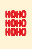 HOHOHO Weihnachts Poster in Rot