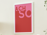 ACH SO - Slogans & Sprüche Poster