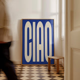 Ciao Poster in Beige