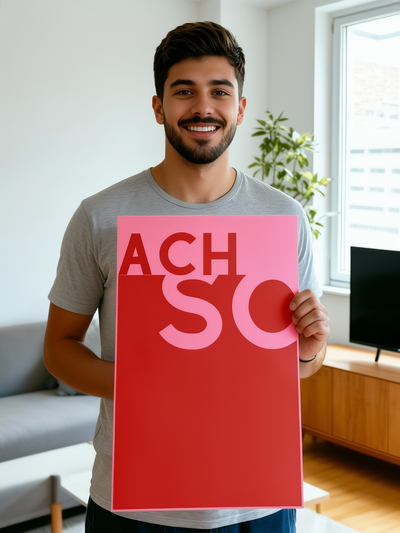 ACH SO - Slogans & Sprüche Poster