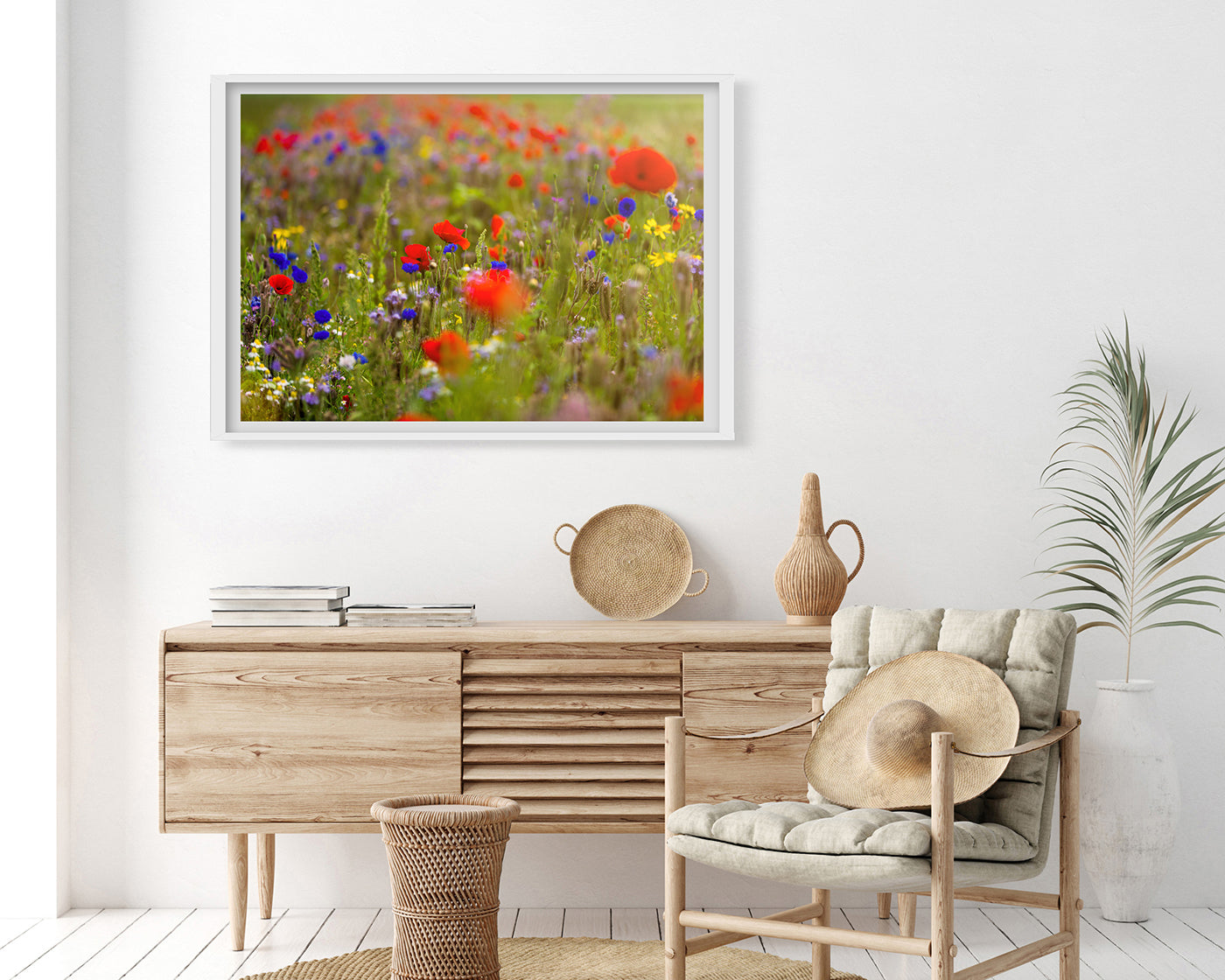 Blumenwiese im Sommer