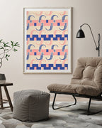 Paul Poiret zugeschrieben - Stoffdesign mit Streifen