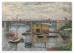 Claude Monet - Brücke bei Argenteuil an einem grauen Tag (1876)
