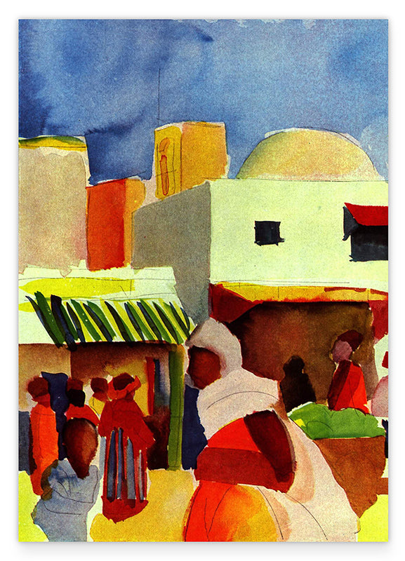 August Macke - Markt in Tunis