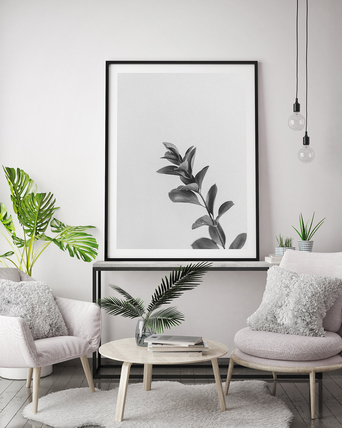 Zweig - Schwarz-Weiß