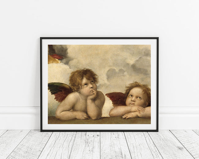 Raphael - Sixtinische Madonna, zwei Engel Main Image