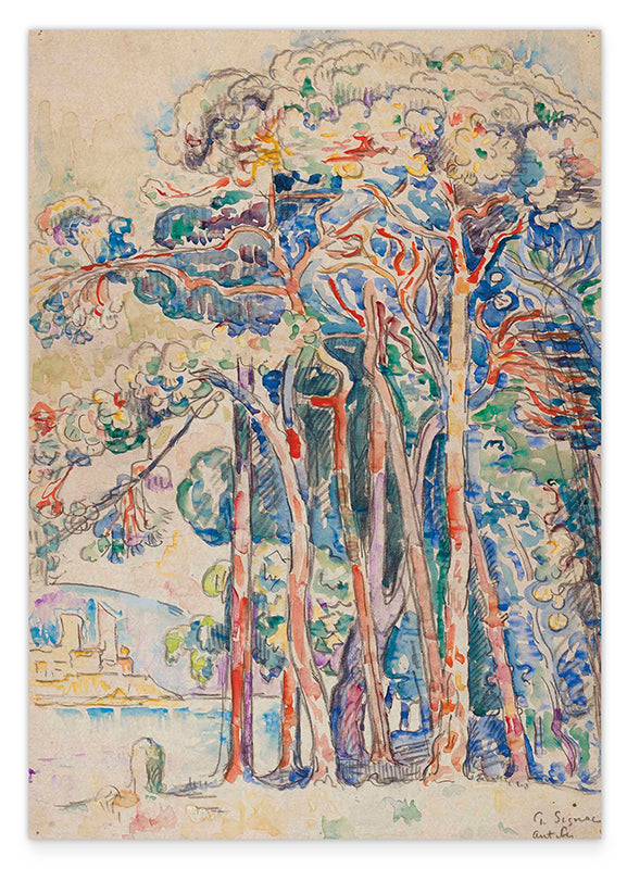 Paul Signac - Antibes, das Fort von Juan-les-Pins Hover Image