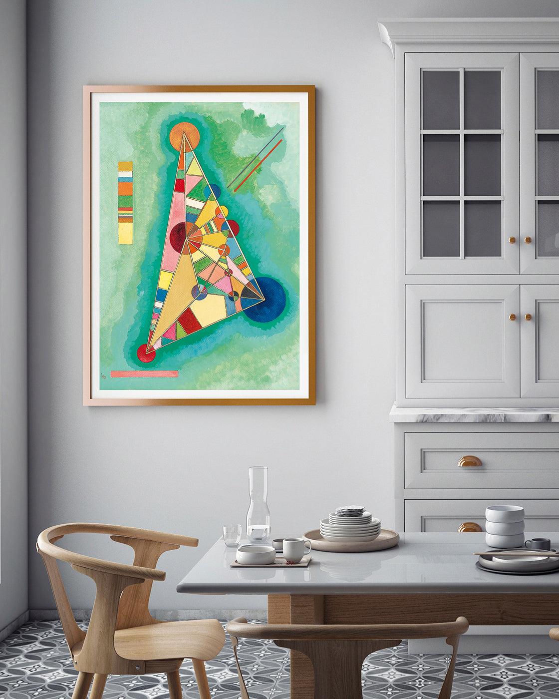 Wassily Kandinsky - Bunt im Dreieck (1927)