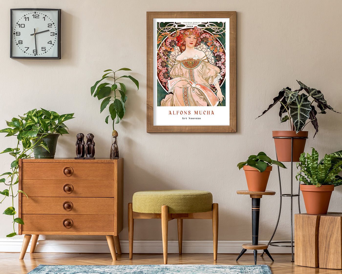 Alfons Mucha - Museum-Poster Sitzende Frau - Paris