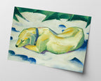 Franz Marc - Liegender Hund im Schnee (191011)