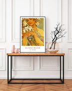 Alfons Mucha - Museum-Poster Frau mit Blumen I